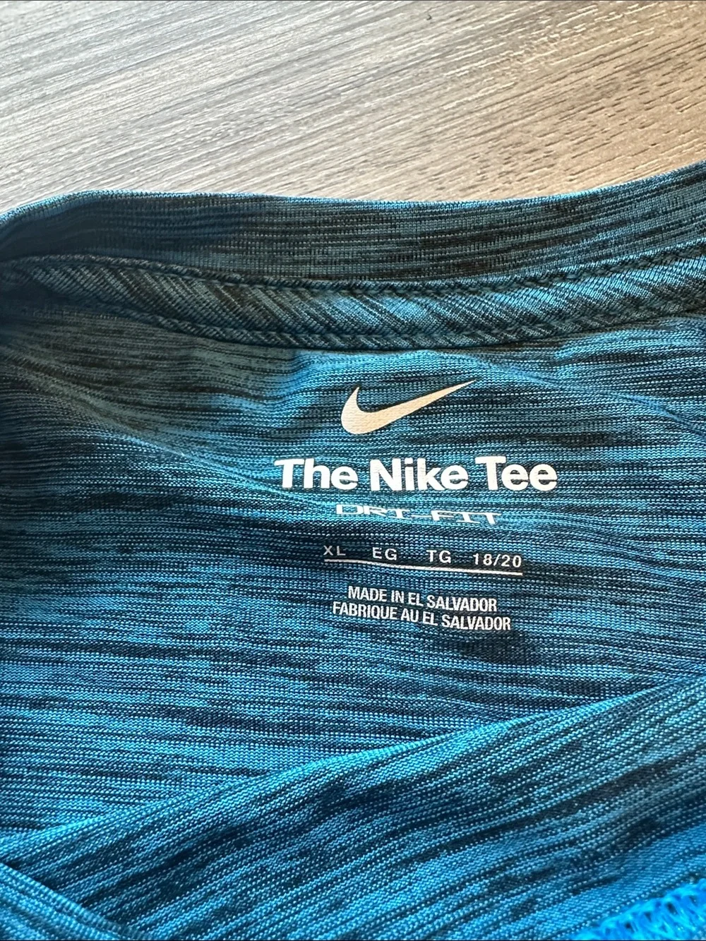 Nike Panthers Youth Long-Sleeve Tee - Teal/Blue